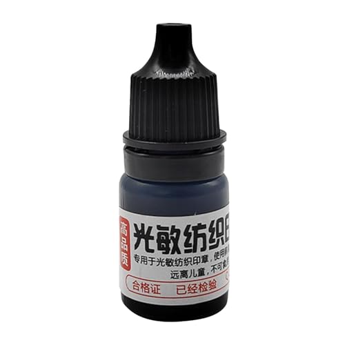 Siebdruckfarbe, 5 ml Sieb- und Blockdruckfarbe, wasserfeste, lichtempfindliche Siebdruckfarbe für Siebdruck und T-Shirt-Herstellung