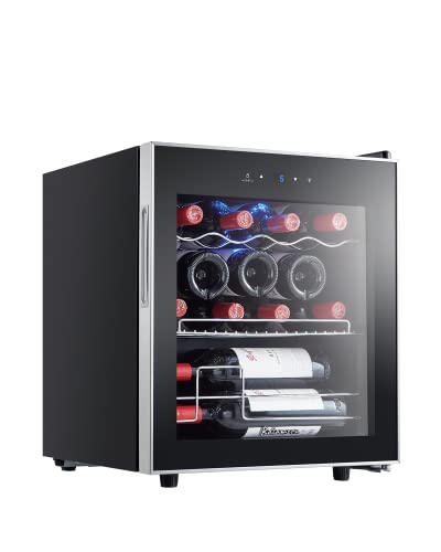 Kalamera Weinkühlschrank, 12 Flaschen, 35 Liter, 5-18°C, Freistehend, KRC-40FCSS