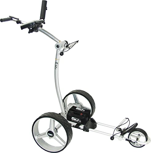 GOLF23, Elektro Golf Trolley 3.1 Lithium Batterie 20Ah, USB, Zubehör, Silber