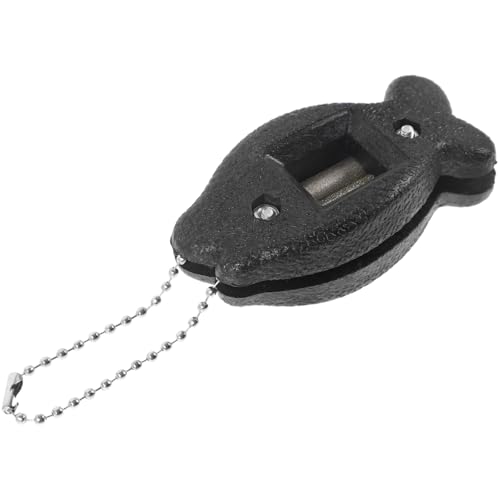 KICHOUSE Messerschärfer Schleifschärfe Wetzstein Werkzeug zum von Schlittschuhen Taschenschleifstein tragbarer Schlittschuh-Schleifstein Skate-Tool Skatenwerkzeuge Schwarz