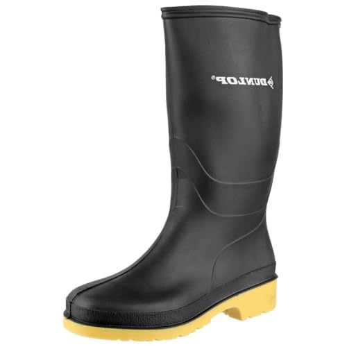 Dunlop Dull Wellington Boot Black Size 28