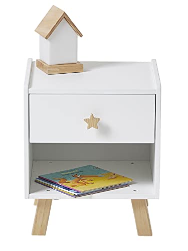 Vertbaudet Kinderzimmer Nachttisch,Großer Bär weiß ONE Size