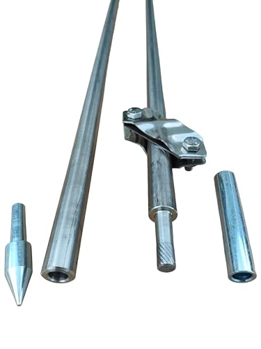 Tiefenerder Erder Erdung Staberder Ø18mm V4A Edelstahl SET 1,5m 3,0m 4,5m 6,0m Zusammensetzung (SET3m Ø18 2x1500mm)