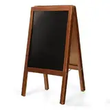 Kreidetafel Aufsteller aus Holz 50x90 cm – Kundenstopper beidseitig – Klappbarer Werbeaufsteller mit Tafel – Ideale Größe für Gastronomie, Einzelhandel und Events