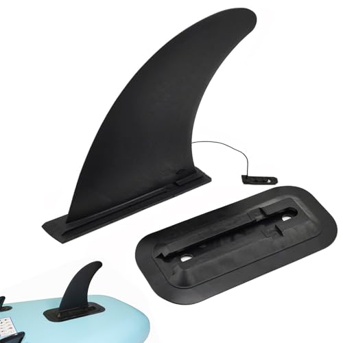 Surfbrett Flossen Ersatz Zubehör, Ersatz für aufblasbare Paddleboard Flossen, Universelle SUP Finne Abnehmbare, 9 Zoll Abnehmbare Center Fin für Stand Up Paddle Board Longboard Surfboard