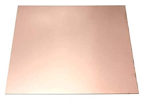 Samnuerly Kupferblech 1,5 mm, 150 mm x 100 mm, Metallzuschnitte, erstklassige Qualität, 100 mm x 150 mm x 1 mm, Größe: 100 mm x 150 mm x 4 mm, reines Kupferblech (Größe: 100 mm x 150 mm x 1,5 mm).