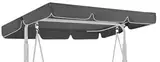 GREMEX Hollywoodschaukel Dachbezug 230 x 120 - Strapazierfähig Dach für Hollywoodschaukel - Wetterbeständig Sonnendach für Gartenschaukel - Graues Dach für Hängebank Schaukel