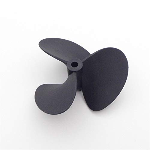 PEXORT 3-Blatt-Nylonpropeller 70 mm 80 mm Steigung 1,6 Propeller 5 mm Schaft RC-Boot Schlepper Köderboot ROV Roboter Wasserstrahlruder Außenbordmotorpropeller(1PC 70mm Right Hand)