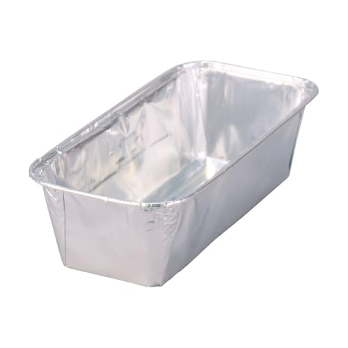 Wertpack Aluformen für Fleischkäse, Leberkäsform, Alu, Silber, 2 kg, 305x117x80 mm, 40 Stück