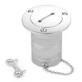 9Tong Treibstoff Tankstutzen Edelstahl einfüllstutzen Boot tankeinfüllstutzen Yacht einfülldeckel für deckbeschläge Wasser Kraftstoff Marine Tankdeckel Boote Tankfüller SUS316 50mm 2''