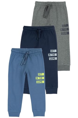 Chicco, Kinderhosen, Set aus 3 langen Hosen aus Sweatshirtstoff, 100% Baumwolle, Kinderkleidung, Designed in Italy
