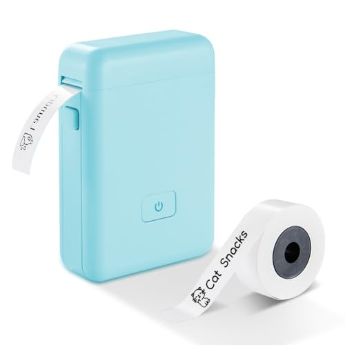 vretti Sticker Maker Mini Etikettendrucker mit Mehreren Vorlagen, HP2 tragbarer Bluetooth Etikettendrucker für Lagerung, Versand, Barcode, Postversand, Büro, Zuhause, Organisieren