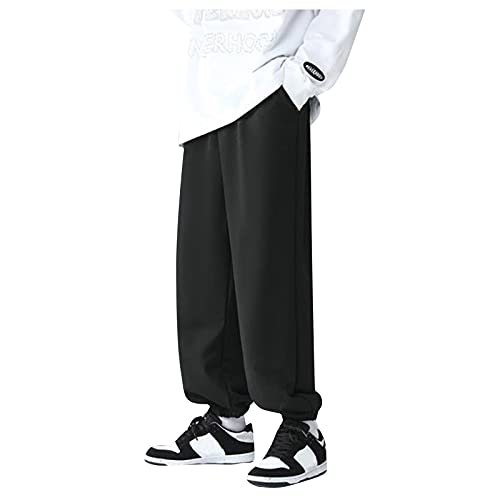 Generisch Jogginghose Herren 3XL schwarz Herren Sporthose lang Leggings Wanderhose männer kurzgröße 26 Jogginghose Herren Jeansoptik bequem Jogginghose Jeans Herren schwarz