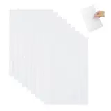 HIOQFR 8 pcs Plastic Mesh Canvas Sheets 30x20cm Stramin zum Sticken Plastikgitter Kunststoffgitter Weiß Plastic Canvas Cross Stitch Gittergewebe Kunststoff Kreuzstich Meshstoff Leinwand zum Knüpfen