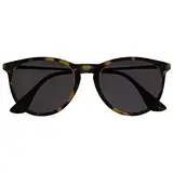 OPULIZE Jet Sonnen Leser Brille Stilvoller großer Designer-Rahmen Kratzfest Getönte Linse UV400-Schutz Schildpattbraune Vorderseite Silber Bügeln Schwarz Spitzen Herren Damen S96-2+1.50