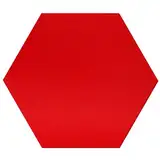 Rotes Filz Sechseck Hexagon - Deko Basteln 3-60 cm, Pack mit:1 Stück, Breite:32cm breit