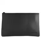 Lederfabrik Garnier® Damen Hygieneetui Schwarz - Premium PU-Leder, Nachhaltig & Hochwertig - Platz für alle Hygieneartikel - Kosmetiktasche klein