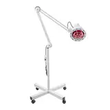 Dhouse 275W Infrarottherapie Infrarotlampe Infrarotstrahler Infrarot Lampe mit Bodenstativ Rotlichtlampe Wärmelampe Therapielampe Heizlampe Wärmetherapie Heizung Rotlichtlampe