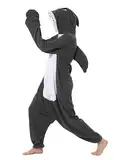 RANSUU Hai Onesie Kostüm Shark Relaxo Jumpsuit Erwachsene Pyjama Damen Herren Tier Schlafanzug Weihnachten Karneval Halloween Shayu XL