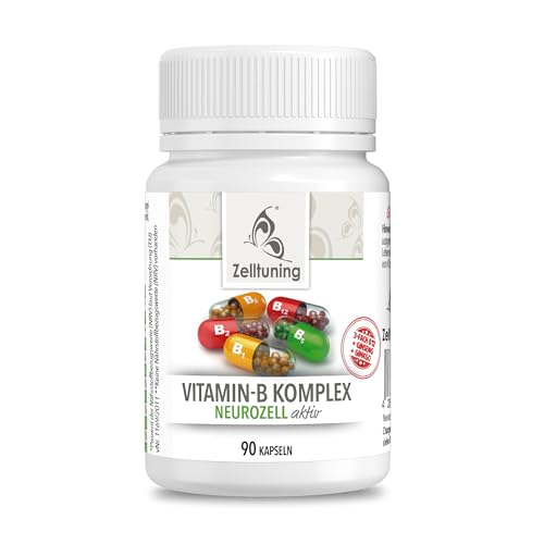 Zelltuning NeuroZell Aktiv- Das Gedächtnis und Nerven Vitamin B Komplex Hochdosiert mit Gingko und Ginseng.