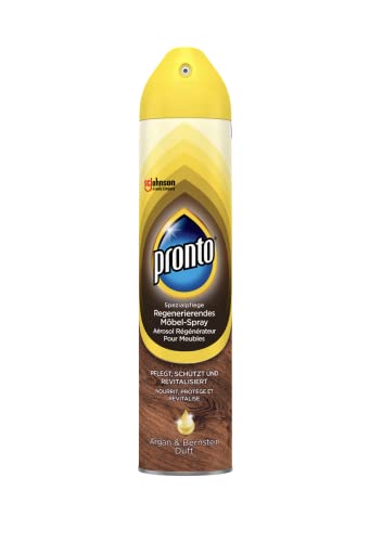 Pronto Regenerierendes Möbel-Spray Argan- und Bernsteinduft, Holzpflege (1 x 250 ml)