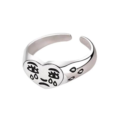 Vintage Öffnung Punk Ringe, Edelstahl-Legierung Biker verstellbare Ringe, Drachenkralle Octopus Ringe, Mode Retro Gothic Knuckle Ring Schwarz Silber Antik Schmuck Schön und praktisch