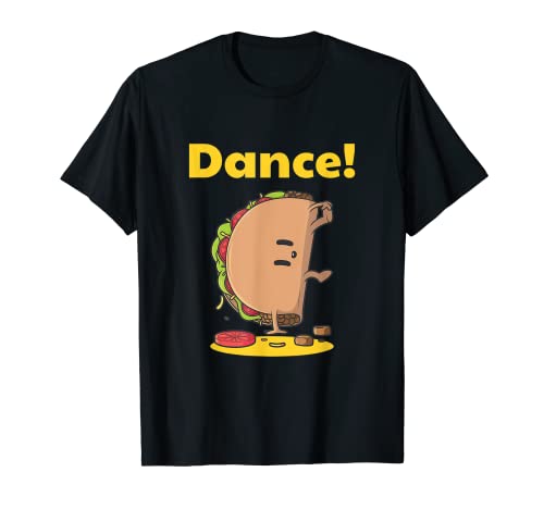 Cool Break Dancing Taco: Hispanisches lateinamerikanisches Essen T-Shirt