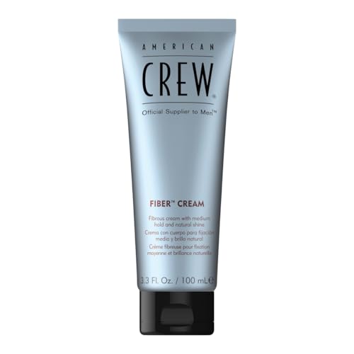 AMERICAN CREW – Fiber Cream, 100 ml, Stylingcreme für Männer, Haarprodukt mit mittlerem Halt, Stylingprodukt für flexibel formbares Haar & Finish mit natürlichem Glanz