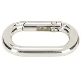 ANKROYU 20 Stück Edelstahl-Schnappverschlüsse, Ovale Clips, Klemmverschluss, Ovale Edelstahl-Federschnalle, 23 Mm Legierung, Karabinerhaken, Clip Für Schlüsselbundband(C)