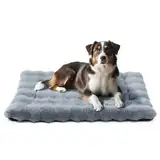 Mora Pets Hundebett Flauschig Hundedecke Waschbar Hundematte Hundekissen Weiches und Warmes für Kleine Mittelgroße Grosse Hunde Decke Kuschelig und rutschfest Grau 91 x 60.5 cm