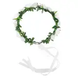 minkissy Blumenkranz-haarband Kopfschmuck Entzückende Brautkopfbedeckung Für Hochzeitsfotoshootings Und Festivals
