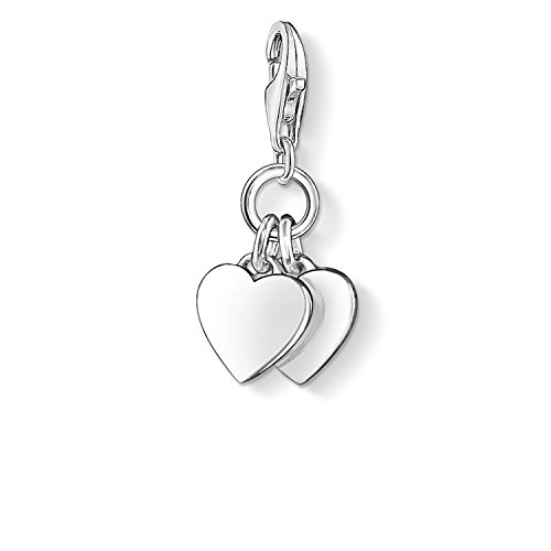 Thomas Sabo Damen-Charm Club-Anhänger Herzen 925er Sterlingsilber 0836-001-12