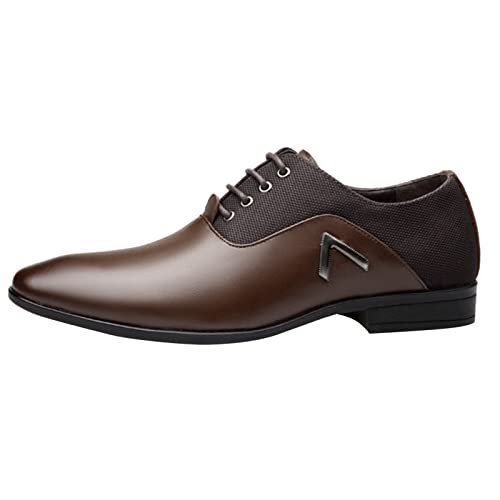 Elegante Schuhe Herren, Business Schuhe Herren Anzugschuhe Hochzeitsschuhe Derby Komfort Elegant Lederschuhe Halbschuhe Formal Männer Schuhe Tanzschuhe Oxford Klassischer Schnürschuhe Herrenschuhe