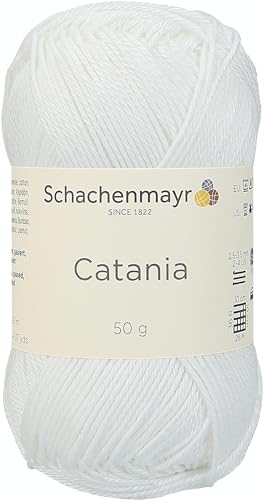 Schachenmayr Catania, 50G weiß Handstrickgarne