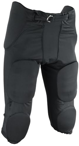 Sports Unlimited Elite Flex Integrated Adult Football Pants Men's Football Pants with Pads, Schwarz, XXL