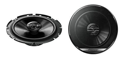 Pioneer TS-G1720F 2-Weg-Koaxiallautsprecher für Autos (300 W), 17 cm, kraftvoller Klang, IMPP-Membran für optimalen Bass, 40 W Eingangsnennleistung, 49.7 mm Einbautiefe, schwarz, 2 Lautsprecher