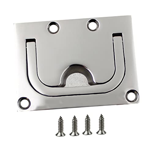 Angoily 1 Satz Deck Bodens Chn Allen Draht Spülen Fisch Stange Handhaben Grad S Haken Geländer Goldene Griffe Spender Fangen Bilge Schiene Std Pumpe Panel Sperren Silver Rostfreier Stahl