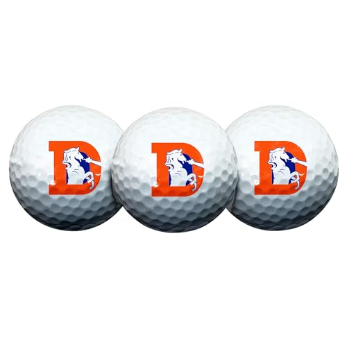 WinCraft Unisex – Erwachsene NFL Golf Ball Pack of 3 LimitedEdition Golfball 3er Pack, Denver Broncos, Keine Farbe, Einheitsgröße