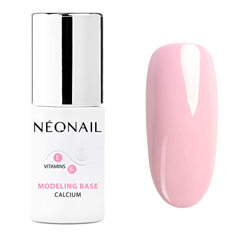 NEONAIL UV Nagellack Base Coat Gel UV Modeling Base Calcium Blush Boomer 7,2 ml NEONAIL Unterlack Für Nägel UV Lack Gel Nägel