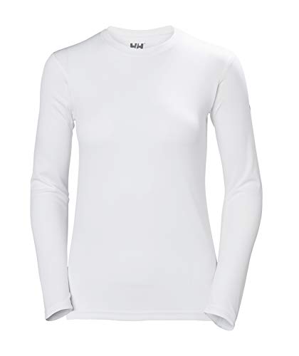 Helly Hansen Damen HH Tech Langarm Crew Funktionsshirt, S, Weiß