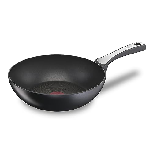 Tefal Unlimited On Wokpfanne 28 cm | G25919 | Kratzfeste Titanium 6X Antihaftversiegelung | THERMO-SIGNAL™ | gesundes Kochen | sichere Antihaftversiegelung | umweltfreundlich | induktionsgeeignet