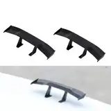 2 Stück Mini Spoiler, Spoiler, Heckspoiler, Mini Spoiler Auto Zum Kleben, Auto Heckflügel, Auto Mini Schwanz Spoiler Flügel, Mini Heckspoiler 17.5cm(Schwarz)