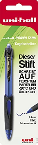 Faber-Castell uni-ball 141396 - Kugelschreiber Powertank, 1,0 mm, blau, 1 Stück