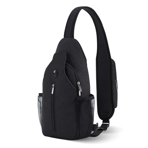 BROADREAM Brusttasche Sling Bag Rucksack Schultertasche für Damen und Herren,Verstellbarer Umhängetasche Anti-Diebstahl Rucksäcke zum Wandern Radfahren Reisen oder Multipurpose Tagepacks