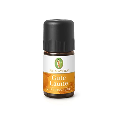 PRIMAVERA Duftmischung Gute Laune 5 ml - Orange, Limette und Zitrone - Aromaöl, Duftöl, ätherisches Öl Aromatherapie - motivierend - vegan