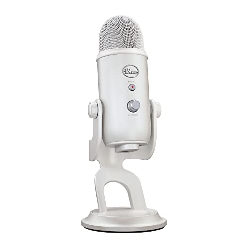 Logitech G Blue Yeti USB-Gaming-Mikrofon in Premiumqualität für Streaming, Blue VO!CE-Software, PC, Podcast, Studio, Computer-Mikrofon, Exklusive Streamlabs-Themes, Sonderedition - Weiß
