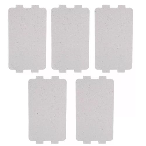 5 Stück Glimmerplatte Mikrowelle, Mikrowellenofen Glimmer Platte Blatt Ersatz Reparaturzubehör, Glimmerscheibe Mikrowelle für Alle Mikrowelle(116 x 64 mm)