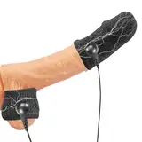 Elektro Shock Penisring Hodenring zur Elektrostimulation Penis Trainer Penisringe Prostata Massage Elektrische Sex Toy Masturbator Stimulator Verzögerte Ejakulation Sexspielzeug für Männer Paare