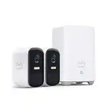 eufy Security eufyCam 2C Pro, Überwachungskamera außen Set 2+1, 2K Auflösung, 180 Tage Akku, Kompatibel mit Alexa, Google Assistant, HomeKit, IP67, Gebührenfreie Nutzun