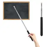 Sibba 1 Stück Zeigestab Ausziehbar Klassenzimmer Zeiger Lehrer Presenter 1m Ausziehbar Teleskopstab Rostfreier Stahl Für Lehrer Whiteboard Tafel Zeiger Für Präsentationen Seminare Formate Schwarz